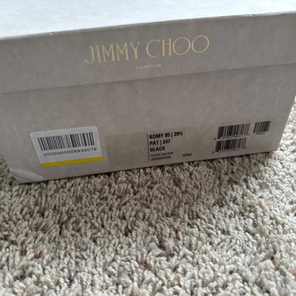Jimmy Choo Black Patent Leather Romy 85 - Picture 7 of 7